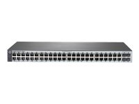 HPE 1820-48G-PoE+ (370W) - Commutateur - Géré - 24 x 10/100/1000 + 4 x Fast Ethernet/Gigabit SFP + 24 x 10/100/1000 (PoE+) - de bureau, Montable sur rack - PoE+ (370 W) J9984A