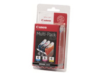 Canon BCI-6 Multipack - Pack de 3 - jaune, cyan, magenta - original - blister - réservoir d'encre - pour i96X, 990, 99XX; PIXMA IP3000, IP4000, iP5000, iP6000, iP8500, MP750, MP760, MP780; S830 4706A029