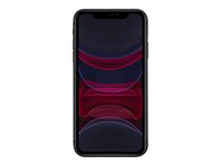 Apple iPhone 11 - 4G smartphone - double SIM / Mémoire interne 128 Go - Écran LCD - 6.1" - 1792 x 828 pixels - 2x caméras arrière 12 MP, 12 MP - front camera 12 MP - noir MHDH3ZD/A