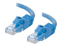 C2G Cat6 Booted Unshielded (UTP) Crossover Patch Cable - Câble inverseur - RJ-45 (M) pour RJ-45 (M) - 3 m - UTP - CAT 6 - moulé, sans crochet, bloqué - bleu 83526