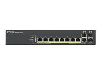 Zyxel GS2220-10HP - Commutateur - Géré - 8 x 10/100/1000 (PoE+) + 2 x SFP Gigabit combiné - Montable sur rack, fixation murale - PoE+ (180 W) GS2220-10HP-EU0101F