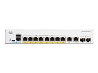 Cisco Catalyst 1300-8FP-2G - Commutateur - C3 - Géré - 8 x 10/100/1000 (PoE+) + 2 x combinaison Gigabit SFP/RJ-45 - Montable sur rack - PoE+ (120 W) C1300-8FP-2G