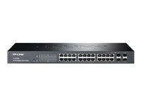 TP-LINK JetStream T1600G-28TS - Commutateur - Géré - 24 x 10/100/1000 + 4 x SFP Gigabit combiné - Montable sur rack T1600G-28TS(TL-SG2424)