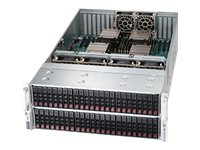 Supermicro SC418 E16-R1K62B - Rack-montable - 4U - Extended ATX améliorée - SATA/SAS - hot-swap 1620 Watt - noir CSE-418E16-R1K62B