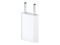 Apple 5W USB Power Adapter - Adaptateur secteur - 5 Watt ( USB ) - Europe - pour iPad mini 2; 3; 4; iPhone 3G, 3GS, 4, 4S, 5, 5c, 5s, 6, 6s, SE; iPod classic; iPod touch MD813ZM/A