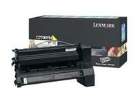 Lexmark - À rendement élevé - jaune - original - cartouche de toner LCCP, LRP - pour Lexmark C770dn, C770dtn, C770n, C772, C772dn, C772dtn, C772n, X772e, X772es C7700YH