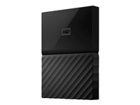 WD My Passport WDBYFT0040BBK - Disque dur - chiffré - 4 To - externe (portable) - USB 3.0 - AES 256 bits - noir WDBYFT0040BBK-WESN