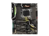 MSI X299 GAMING PRO CARBON - Carte-mère - ATX - LGA2066 Socket - X299 - USB 3.1 Gen 1, USB-C Gen2, USB 3.1 Gen 2 - Gigabit LAN - audio HD (8 canaux) X299 GAMING PRO CARBON