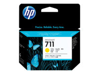 HP 711 - Pack de 3 - 29 ml - jaune - original - DesignJet - cartouche d'encre - pour DesignJet T100, T120, T120 ePrinter, T125, T130, T520, T520 ePrinter, T525, T530 CZ136A