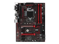 MSI Z270 GAMING PLUS - Carte-mère - ATX - Socket LGA1151 - Z270 - USB 3.1 Gen 1 - Gigabit LAN - carte graphique embarquée (unité centrale requise) - audio HD (8 canaux) Z270 GAMING PLUS