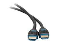 C2G 15ft 4K HDMI Cable with Ethernet - Premium Certified - High Speed 60Hz - Câble HDMI avec Ethernet - HDMI mâle pour HDMI mâle - 4.57 m - blindé - noir - support 4K 50186