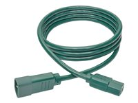 Tripp Lite 6ft Computer Power Extension Cord 10A 18 AWG C14 to C13 Green 6' - Rallonge de câble d'alimentation - IEC 60320 C14 pour IEC 60320 C13 - CA 100-250 V - 10 A - 1.83 m - vert P004-006-AGN