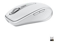 Logitech MX Anywhere 3 - Souris - laser - 6 boutons - sans fil - Bluetooth, 2.4 GHz - récepteur sans fil USB - gris clair 910-005989