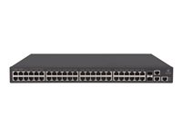HPE 1950-48G-2SFP+-2XGT - Commutateur - C3 - Géré - 48 x 10/100/1000 + 2 x Gigabit SFP / 10 Gigabit SFP+ + 2 x 10Gb Ethernet - Montable sur rack JG961A