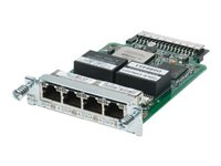 Cisco Clear Channel - Module d'extension - MLPPP, FRF.16 - 4 ports - T-1/E-1 - pour Cisco 2821 4-pair, 28XX, 28XX V3PN, 29XX, 38XX, 38XX V3PN, 39XX HWIC-4T1/E1=