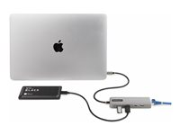 StarTech.com 3-Port USB-C Hub with 2.5 Gigabit Ethernet and 100W Power Delivery Passthrough Laptop Charging, USB-C to 2x USB-A/1x USB-C, USB 3.2 10Gbps Type-C Adapter Hub - Windows/macOS/Linux/Chromebook (10G2A1C25EPD-USB-HUB) - Concentrateur (hub) - compact - 1 x USB-C + 3 x USB 3.1 + 1 x 2.5GBase-T - de bureau 10G2A1C25EPD-USB-HUB