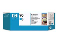 HP 90 - Cyan - tête d'impression avec nettoyeur - pour DesignJet 4000, 4000ps, 4020, 4020ps, 4500, 4500mfp, 4500ps, 4520, 4520 HD-MFP, 4520ps C5055A