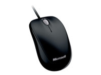 Microsoft Compact Optical Mouse 500 - Souris - droitiers et gauchers - optique - 3 boutons - filaire - USB - noir U81-00083