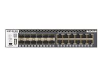 NETGEAR M4300-12X12F - Commutateur - C3 - Géré - 12 x 10/100/1000/10000 + 12 x 10 Gigabit SFP+ - flux d'air de l'avant vers l'arrière - Montable sur rack XSM4324S-100NES