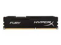 HyperX FURY - DDR3 - module - 8 Go - DIMM 240 broches - 1600 MHz / PC3-12800 - CL10 - 1.5 V - mémoire sans tampon - non ECC - noir HX316C10FB/8