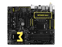 MSI Z97 MPOWER MAX AC - Carte-mère - ATX - Socket LGA1150 - Z97 - USB 3.0 - Bluetooth, Gigabit LAN, Wi-Fi - carte graphique embarquée (unité centrale requise) - audio HD (8 canaux) Z97 MPOWER MAX AC