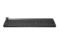 Logitech Craft Advanced with Creative Input Dial - Clavier - rétroéclairé - Bluetooth, 2.4 GHz - AZERTY - Français 920-008497