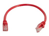 C2G Cat6 Booted Unshielded (UTP) Network Patch Cable - Cordon de raccordement - RJ-45 (M) pour RJ-45 (M) - 3 m - UTP - CAT 6 - moulé, sans crochet, bloqué - rouge 83449