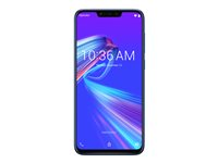 ASUS ZenFone Max M2 (ZB633KL) - 4G smartphone - double SIM - RAM 4 Go / Mémoire interne 32 Go - microSD slot - Écran LCD - 6.3" - 1520 x 720 pixels - 2x caméras arrière 13 MP, 2 MP - front camera 8 MP - bleu (space blue) 90AX01A1-M00850