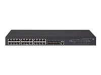 HPE 5130-24G-4SFP+ EI - Commutateur - C3 - Géré - 24 x 10/100/1000 + 4 x 10 Gigabit Ethernet / 1 Gigabit Ethernet SFP+ - Montable sur rack JG932A