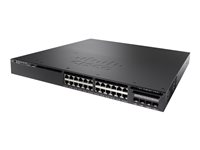 Cisco Catalyst 3650-24PWD-S - Commutateur - C3 - Géré - 24 x 10/100/1000 (PoE+) + 2 x 10 Gigabit SFP+ - de bureau, Montable sur rack - PoE+ (390 W) WS-C3650-24PWD-S