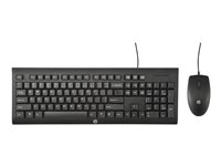 HP C2500 Desktop - Ensemble clavier et souris - Français - pour OMEN by HP 15, 17; HP 14, 15, 17, 22, 24, 27; Pavilion 15, 59X; Slim S01; Slimline 290 H3C53AA#ABF