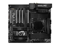 MSI X99A GODLIKE GAMING CARBON - Carte-mère - ATX étendu - Socket LGA2011-v3 - X99 - USB 3.1 Gen 1, USB-C Gen2, USB 3.1 Gen 2 - Bluetooth, 2 x Gigabit LAN, Wi-Fi - audio HD (8 canaux) X99A GODLIKE GAMING CARBON