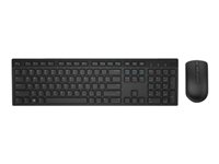 Dell KM636 - Ensemble clavier et souris - sans fil - 2.4 GHz - AZERTY - Français - noir 580-ADFX