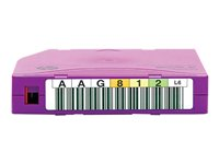 HPE Ultrium BaFe RW Custom Labeled Data Cartridge - 20 x LTO Ultrium 6 6.25 To - étiqueté - violet - pour StorageWorks SAS Rack-Mount Kit C7976BL