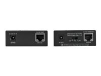 StarTech.com 1 Port Gigabit PoE Injector & Splitter Kit, 60W High Power over Ethernet Injector 100m/12-24V DC Splitter 802.3bt Midspan Single Port Ultra PoE LAN/RJ45 Security/Monitoring - PoE Injector/Splitter (UPOESPLT1G) - Injecteur de puissance + répartiteur alimentation sous Ethernet - 60 Watt - noir, brun UPOESPLT1G