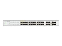 Zyxel Nebula NSW100-28P - Commutateur - Géré - 24 x 10/100/1000 (PoE) + 4 x SFP Gigabit combiné - Montable sur rack - PoE+ (375 W) NSW100-28P-EU0101F