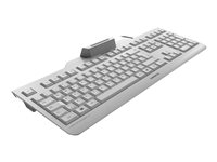 CHERRY SECURE BOARD 1.0 - Clavier - avec NFC - USB - Français - commutateur : CHERRY LPK - blanc/gris JK-A0400FR-0