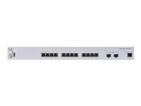 Cisco Business 350 Series CBS350-12XT - Commutateur - C3 - Géré - 10 x 10GBase-T + 2 x combo 10 Gigabit SFP+/RJ-45 - Montable sur rack CBS350-12XT-EU