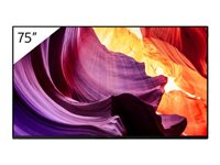 Sony Bravia Professional Displays FWD-75X81K - Classe de diagonale 75" (74.5" visualisable) écran LCD rétro-éclairé par LED - avec tuner TV - signalisation numérique - Smart TV - Android TV - 4K UHD (2160p) 3840 x 2160 - HDR - Direct LED - noir FWD-75X81K