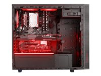 Cooler Master MasterBox E500L - Tour - micro ATX - pas d'alimentation (ATX) - Noir avec des finitions rouges - USB/Audio MCB-E500L-KA5N-S01