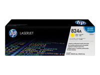 HP 824A - Jaune - original - LaserJet - cartouche de toner (CB382A) - pour Color LaserJet CM6030, CM6040, CP6015 CB382A