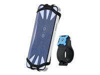 Mobilis U.FIX - Support pour vélo pour téléphone portable - fabriqué en France, universel, support de rotation à 360° - 4" - 7" - noir 044028