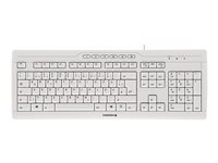 CHERRY STREAM 3.0 - Clavier - USB - français (AZERTY) - commutateur : CHERRY SX - gris clair G85-23200FR-0