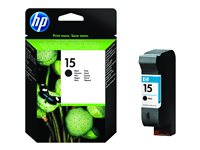 HP 15 - 25 ml - Large - noir - original - cartouche d'encre - pour Deskjet 38XX; Fax 1230; Officejet 5110, 720, 72XX, v30, v40; psc 500, 720, 750, 920, 950 C6615DE