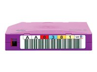 HPE Ultrium RW Custom Labeled Data Cartridge - 20 x LTO Ultrium 6 - 2.5 To / 6.25 To - Étiquette RFID, code-barres personnalisé marqué - violet - pour StorageWorks SAS Rack-Mount Kit C7976AF