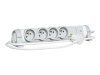 C2G Multi-Outlet Extension for Comfort - Coupe-circuit - CA 230 V - 3500 Watt - entrée : alimentation - connecteurs de sortie : 3 (3 pôles (France/Belgique)) - 3 m - Belgique, France - blanc 80814