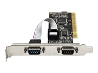 StarTech.com Carte PCI Combo Série Parallèle avec 2 Ports Série RS232 (DB9) & 1 Port Parallèle LPT (DB25) - Carte Adaptateur PCI Combo - Carte d'Extension Contrôleur PCI vers Imprimante (PCI2S1P2) - Adaptateur série - PCIe profil bas - RS-232 x 2 - noir PCI2S1P2