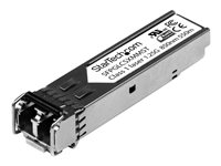 StarTech.com Module de transceiver SFP à fibre optique Gigabit - Compatible Cisco GLC-SX-MM - Multimode LC - Mini-GBIC - 550 m - Module transmetteur SFP (mini-GBIC) - 1GbE - 1000Base-SX - LC multi-mode - jusqu'à 550 m - 850 nm - pour P/N: ET91000SFP2, ET91000SFP2C, IES101002SFP, MCM1110SFP, PEX1000SFP2 SFPGLCSXMMST