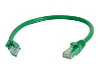 C2G Cat5e Booted Unshielded (UTP) Network Patch Cable - Cordon de raccordement - RJ-45 (M) pour RJ-45 (M) - 1 m - UTP - CAT 5e - moulé, sans crochet, bloqué - vert 83201