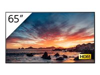 Sony FWD-65X80H/UKT - Classe de diagonale 65" (64.5" visualisable) - BRAVIA Professional Displays XH8 Series écran LCD rétro-éclairé par LED - avec tuner TV - affichage numérique / hôtel - 4K UHD (2160p) 3840 x 2160 - HDR - Direct LED - noir FWD-65X80H/UKT